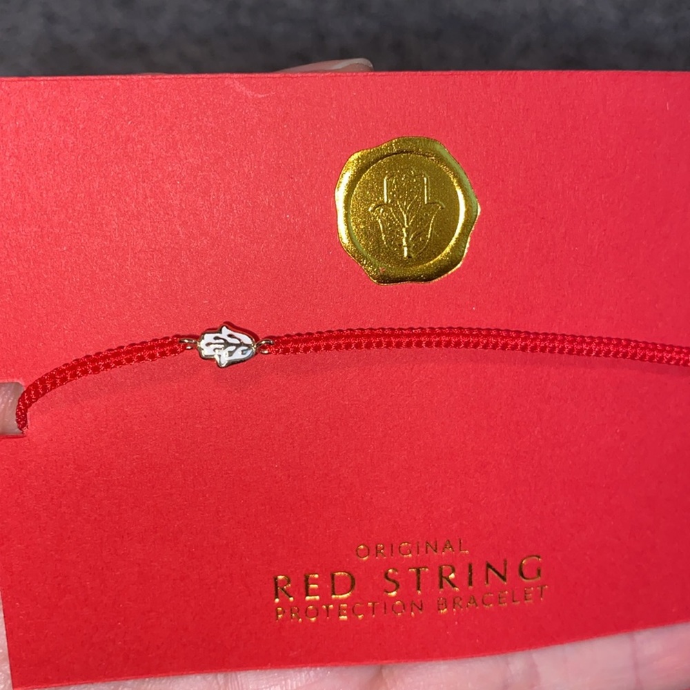 Grateful Soul - Red String Hamsa Charm Bracelet - image 4